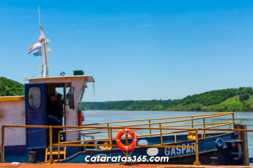 balsa desde puerto Iguazú a ciudad del este